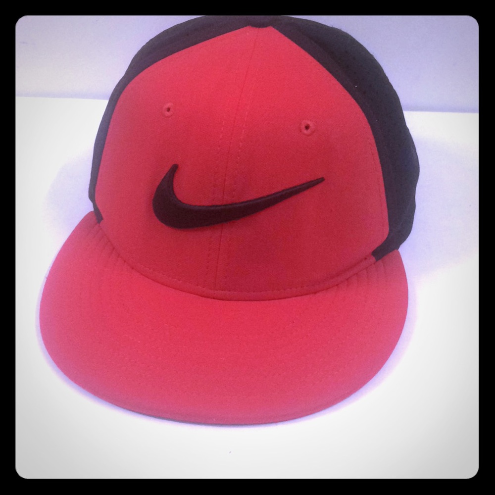 Nike Dri-Fit Red and Black Cap